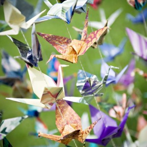 origami cranes wedding decorations