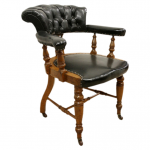 Victorian oak desk chair