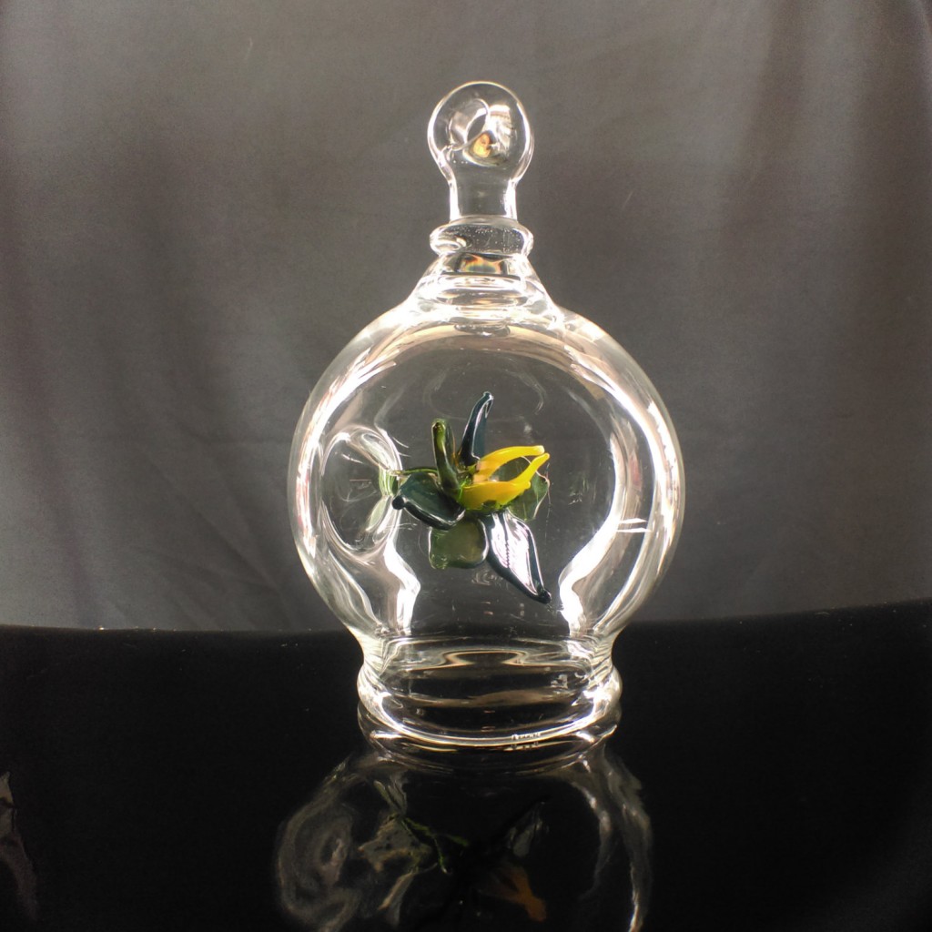 green with yellow center