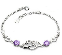 purple heart bracelet