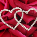 Forever & Always Crystal Double Heart Bouquet Jewel