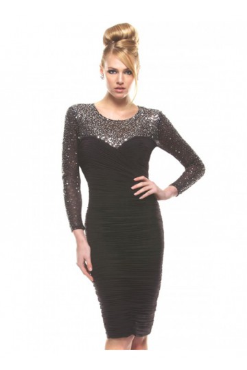 black dress with sequin