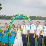 wedding flowers, bride, groom, bridesmaids and groomsmen Angel Isabella
