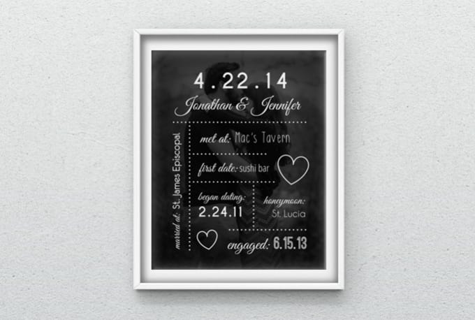personalized wedding poster