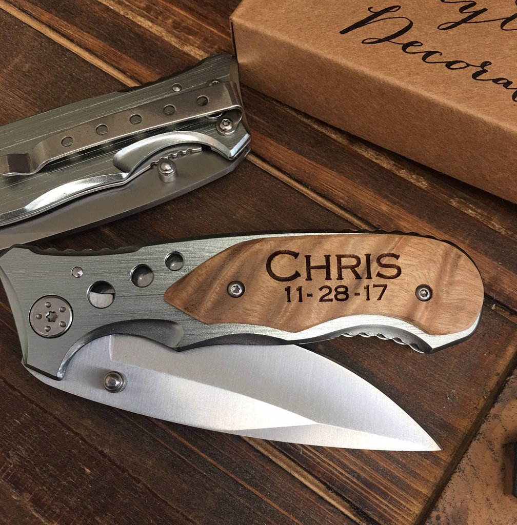 engraved rescue knife from Everything Decorated