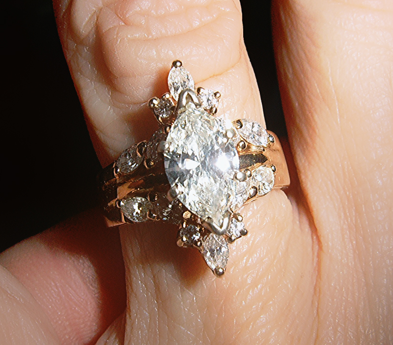 sparkling diamond wedding ring